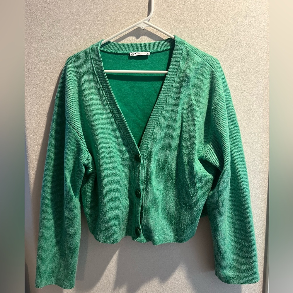 Green Zara Cardigan- Womens Large